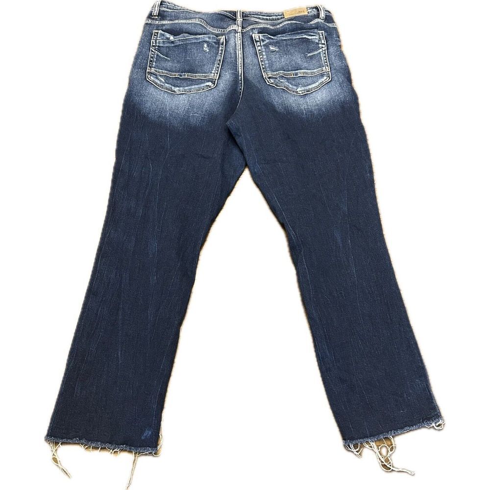 BKE‎ Women Size 34 Parker Universal Fit High Rise Raw Hem Frayed Distressed Rips - Picture 2 of 8